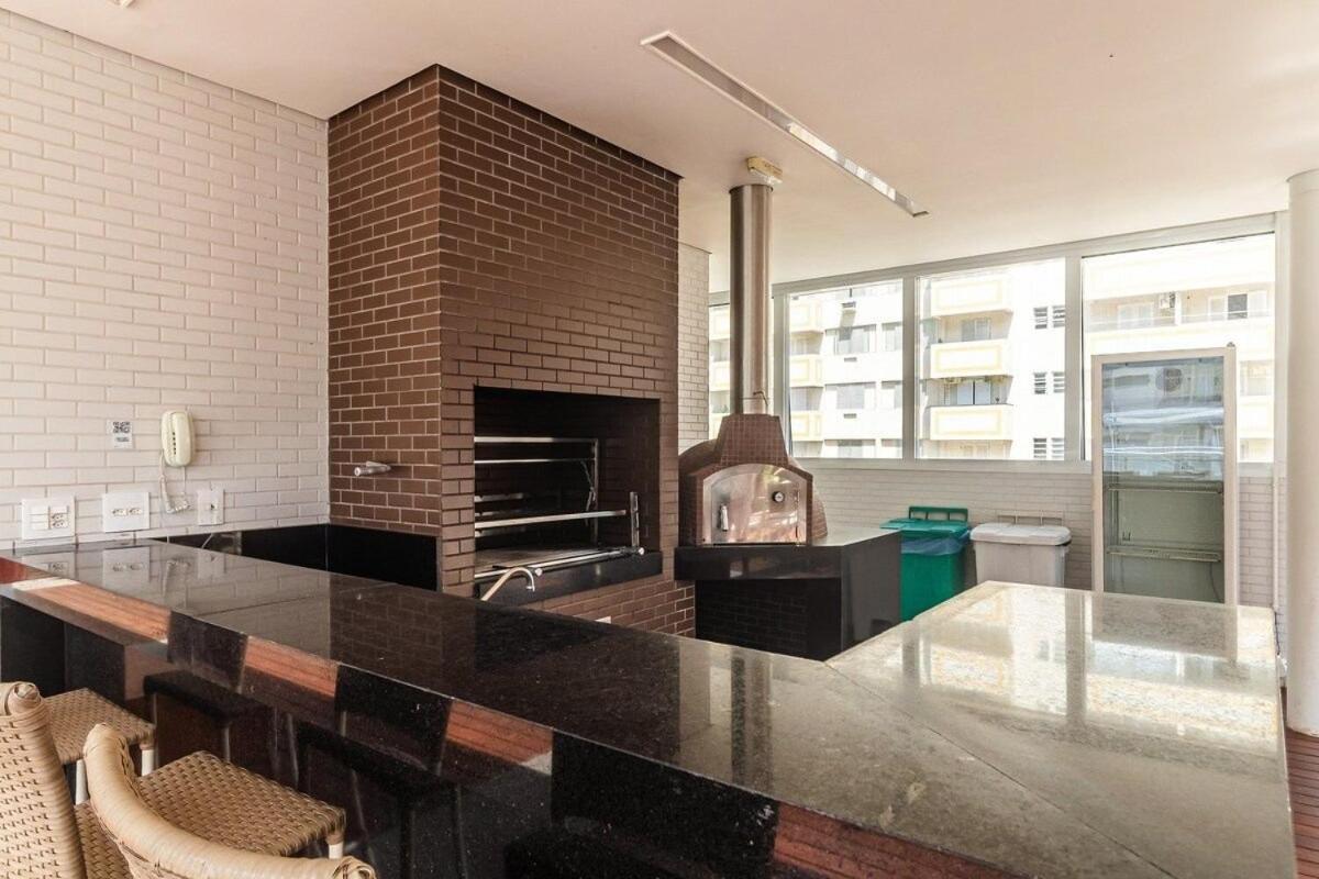 Studio Moderno Em Condominio De Luxo Pe Na Areia Santos  Exterior foto