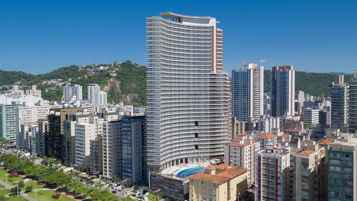 Studio Moderno Em Condominio De Luxo Pe Na Areia Santos  Exterior foto