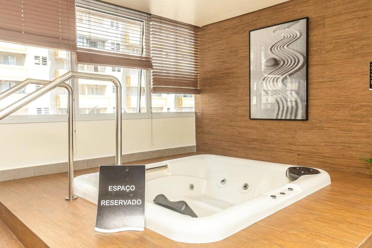 Studio Moderno Em Condominio De Luxo Pe Na Areia Santos  Exterior foto