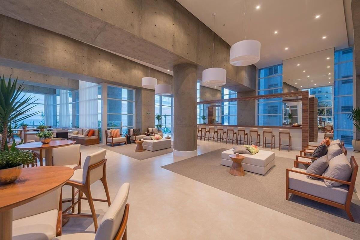 Studio Moderno Em Condominio De Luxo Pe Na Areia Santos  Exterior foto