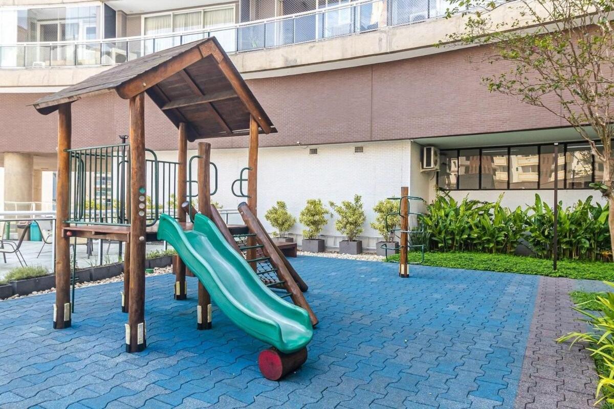 Studio Moderno Em Condominio De Luxo Pe Na Areia Santos  Exterior foto