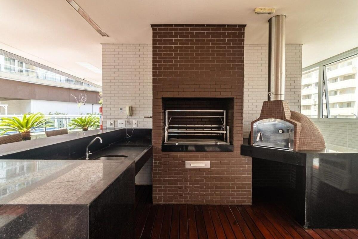 Studio Moderno Em Condominio De Luxo Pe Na Areia Santos  Exterior foto