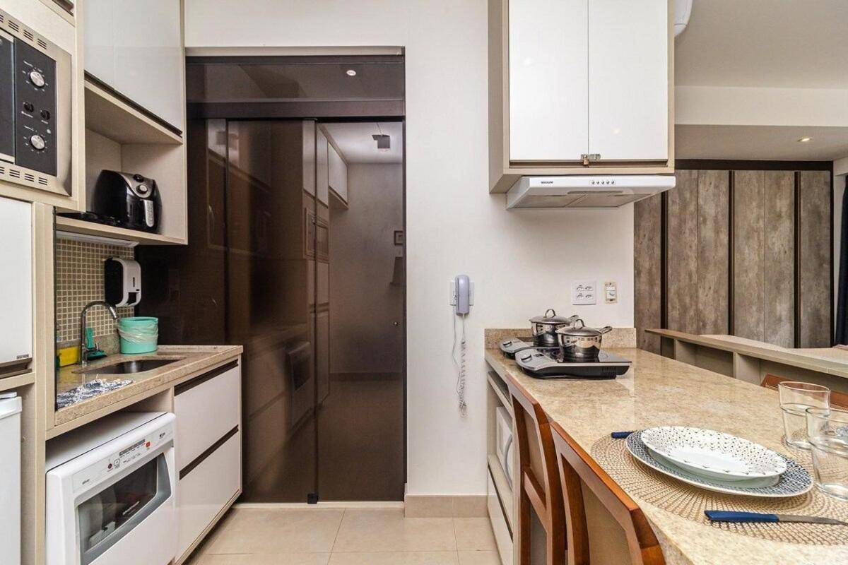 Studio Moderno Em Condominio De Luxo Pe Na Areia Santos  Exterior foto